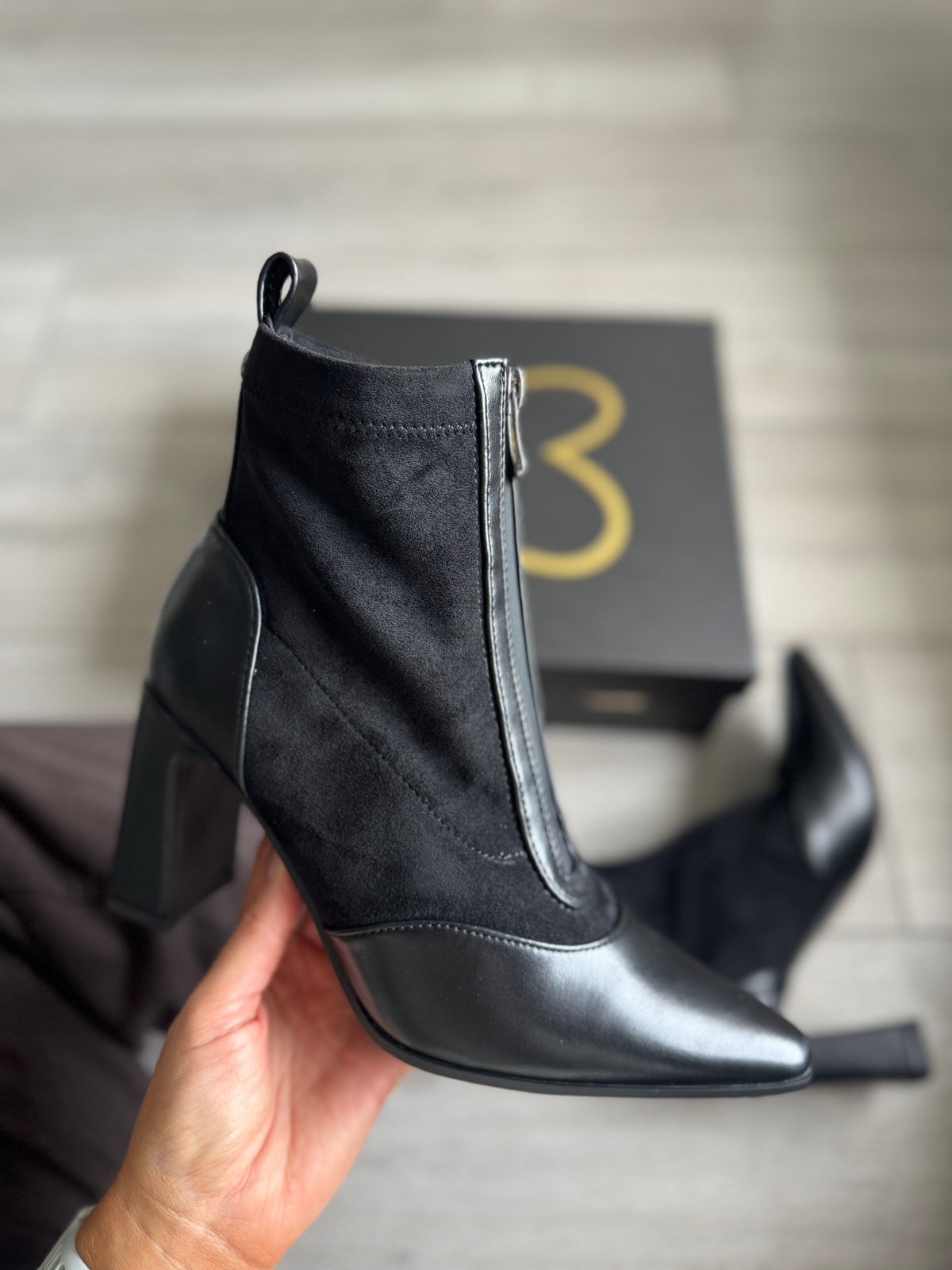 Marco Tozzi Black Heeled Boot