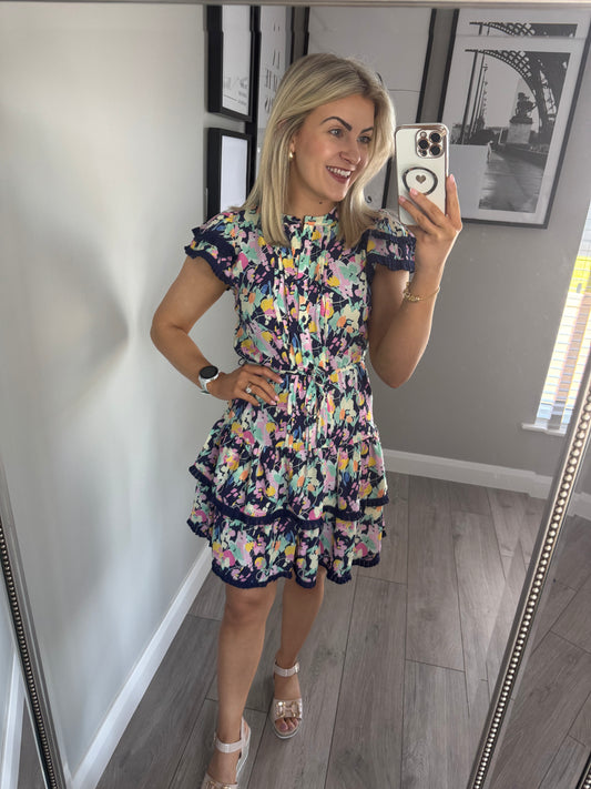 Rant & Rave Eliana Navy Dress
