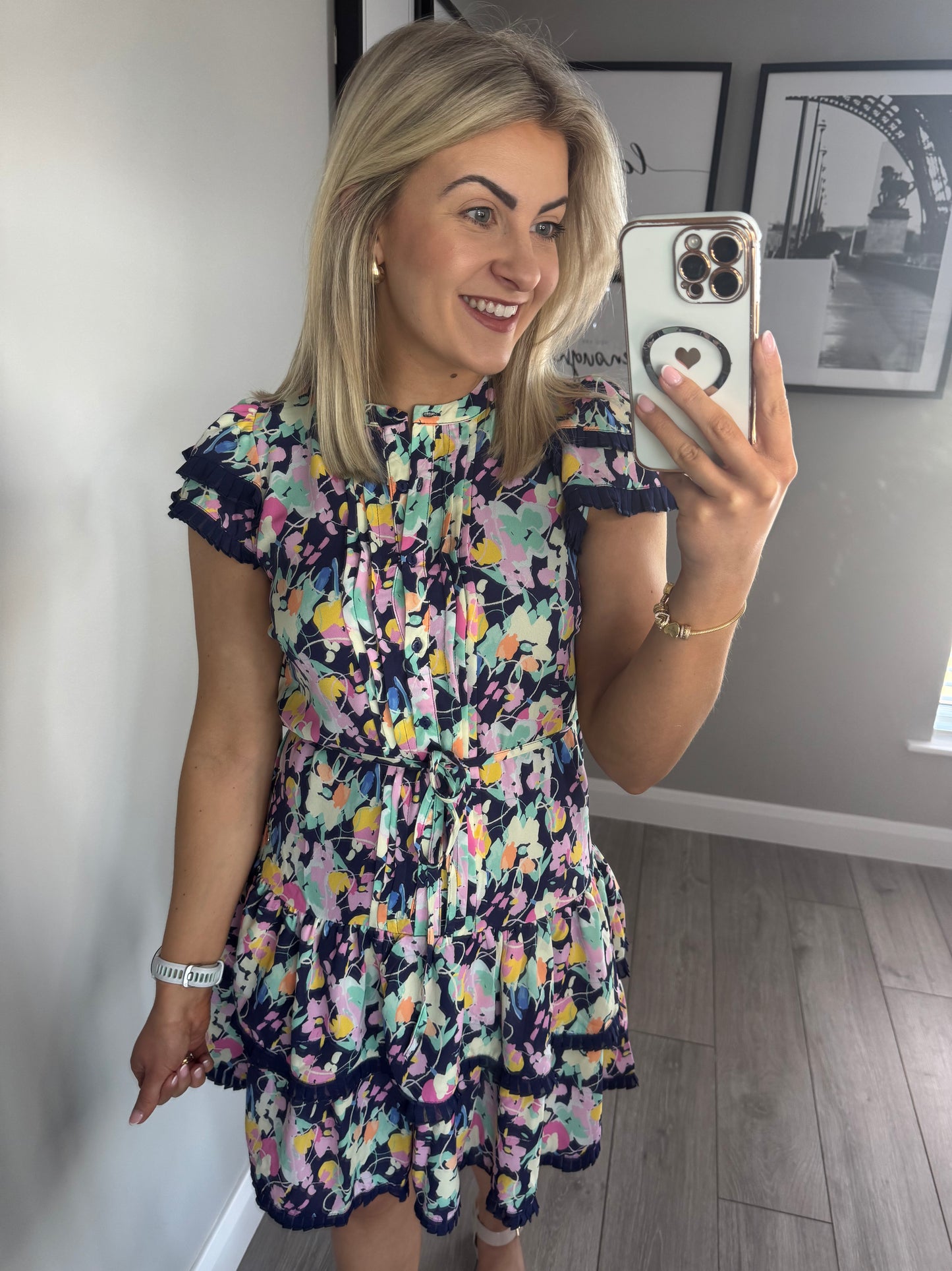 Rant & Rave Eliana Navy Dress