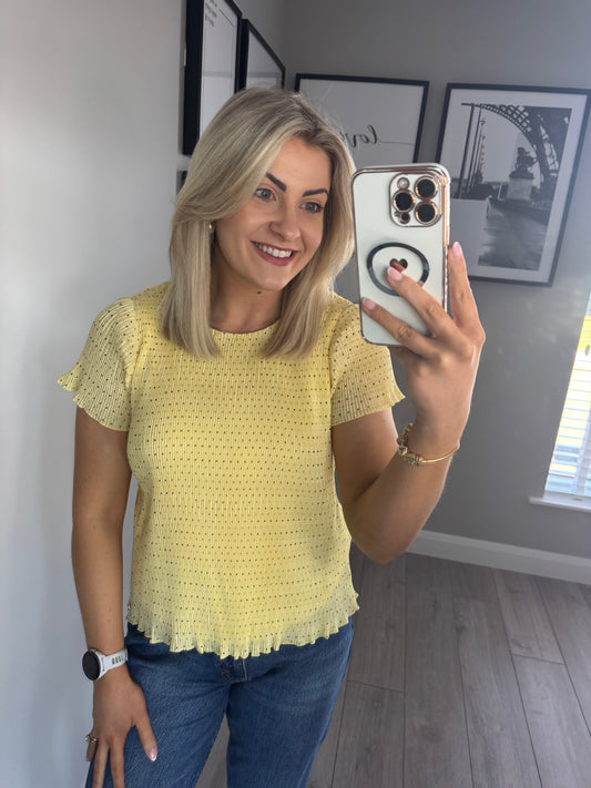 Rant & Rave Okina Yellow Top