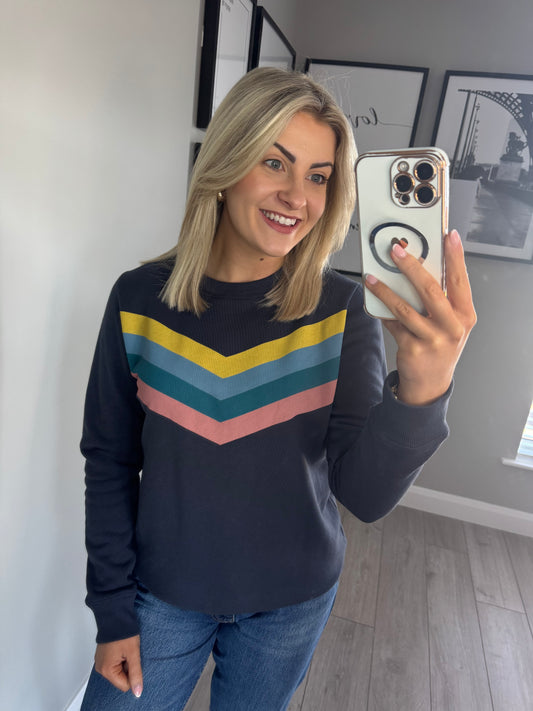 Brakeburn Navy Stripe Sweater