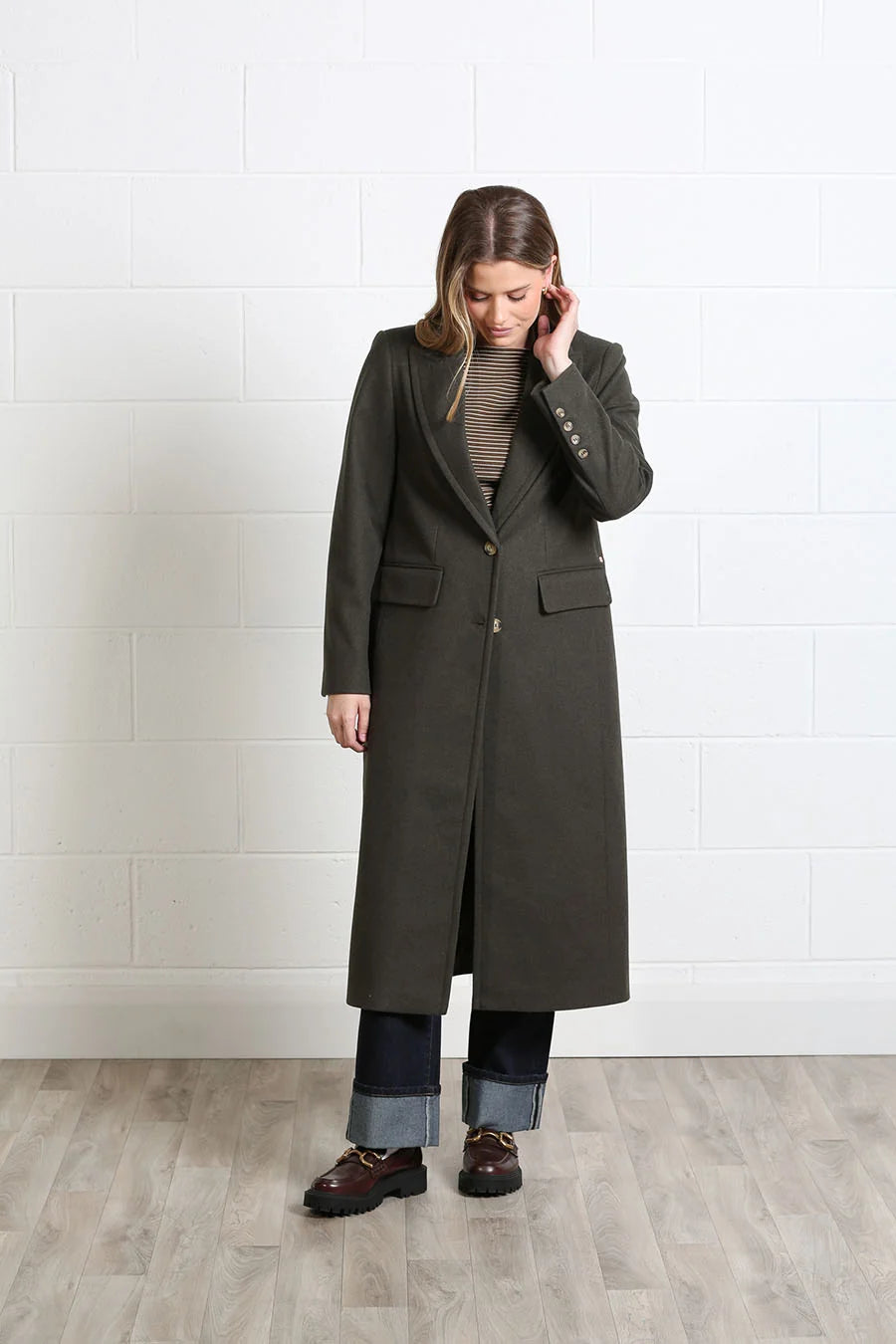 Rant & Rave Olivia Deep Moss Coat