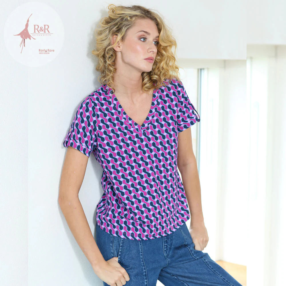Relax & Renew Sophie Navy Tee