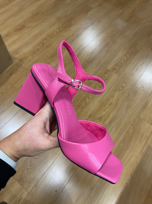 Marco Tozzi Pink Block Sandal