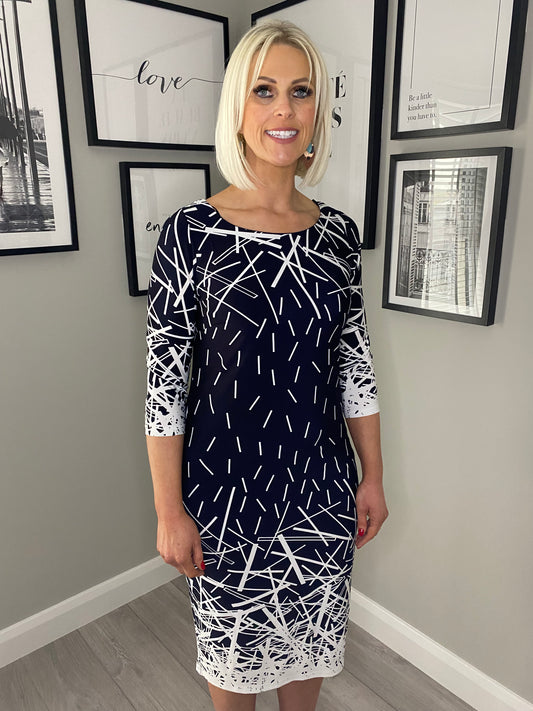 Anonymous Navy/White Dress
